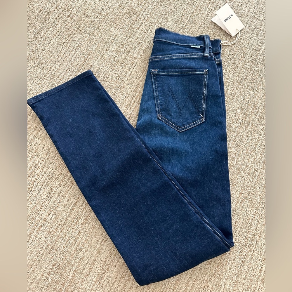 MOTHER Double Rider Skimp high waist straight jean, Off Limits. Size 26 NWT